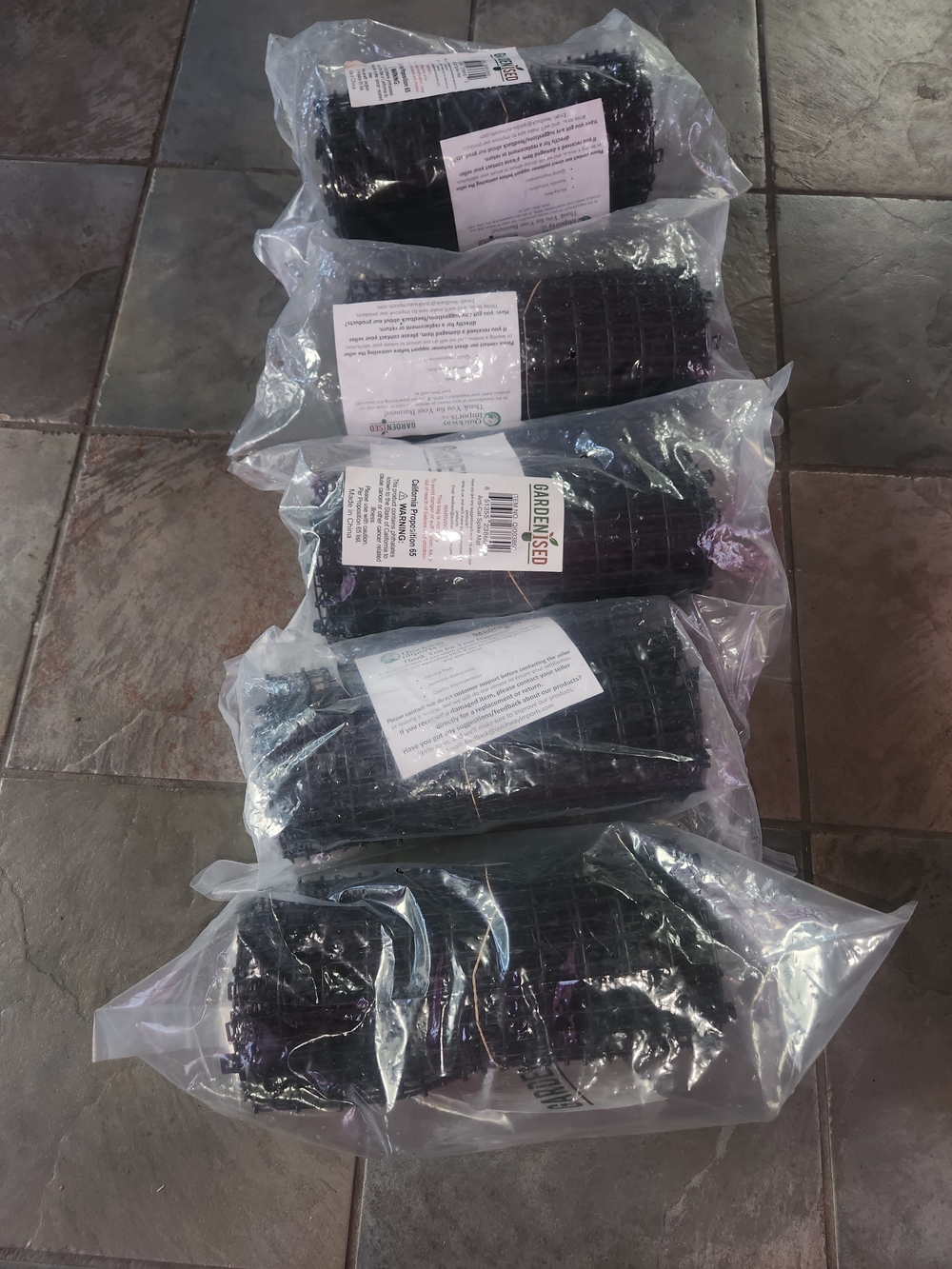 5 Gardenised Anti-Cat Spike Mats Black New With Tags